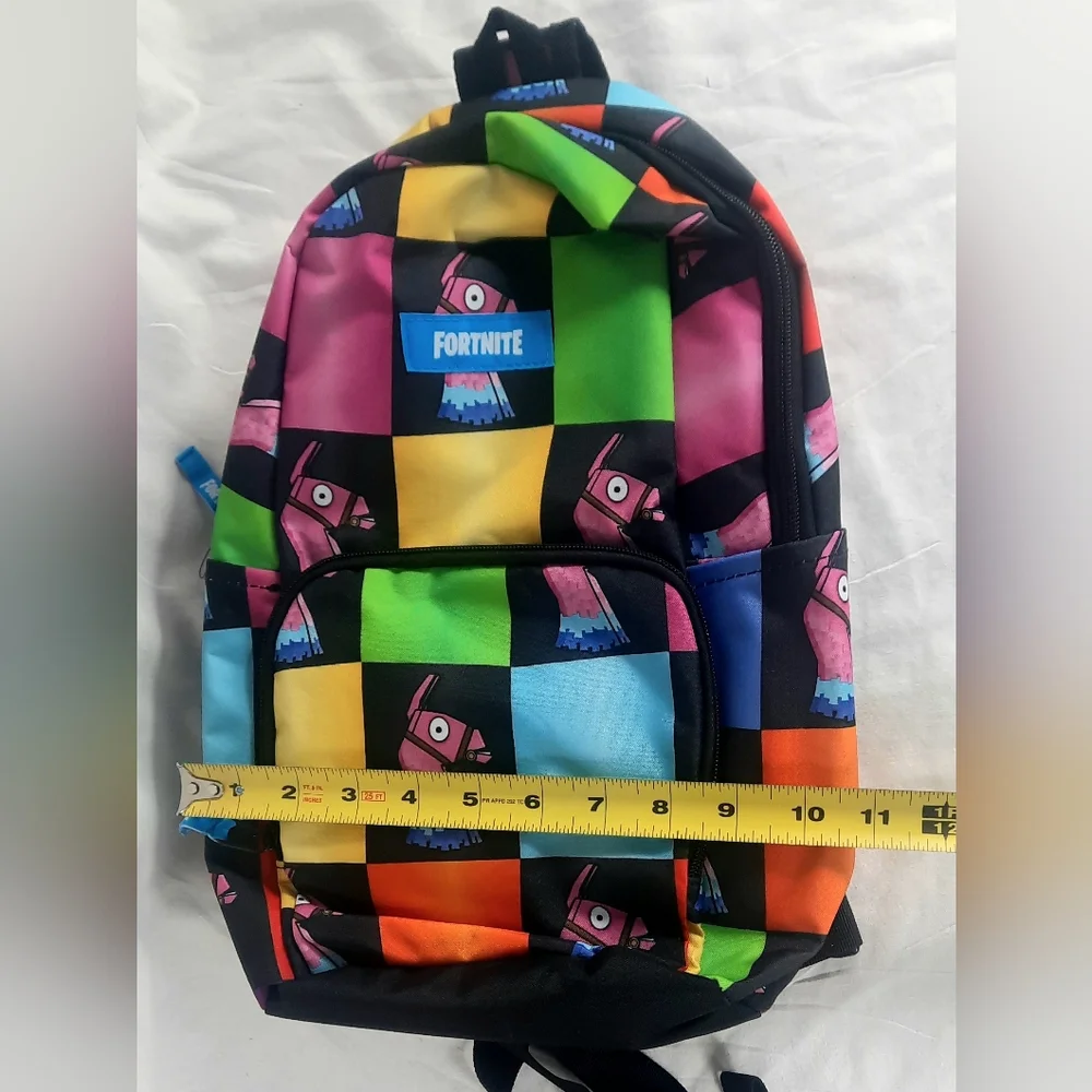 Fortnite Amplify Loot Llama Rainbow Checkered Sling Mini Sling Backpack Single